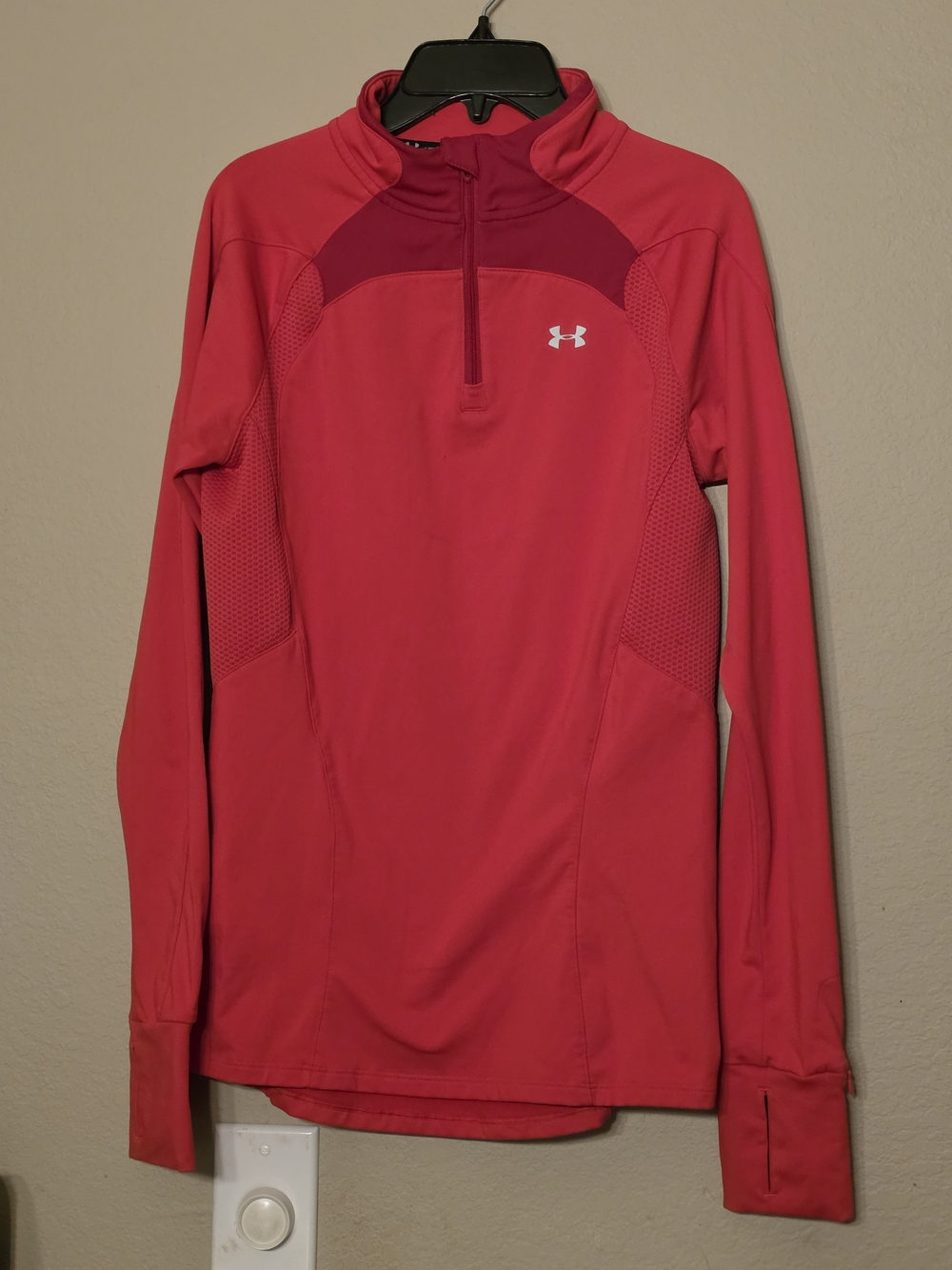 Under Armour Women's Pink Half-Zip Performance Top